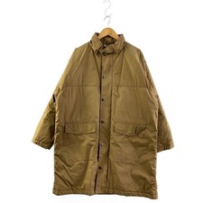 AURALEE Finx Nylon Ox Batting Hooded Coat Camel Size 3 Auth