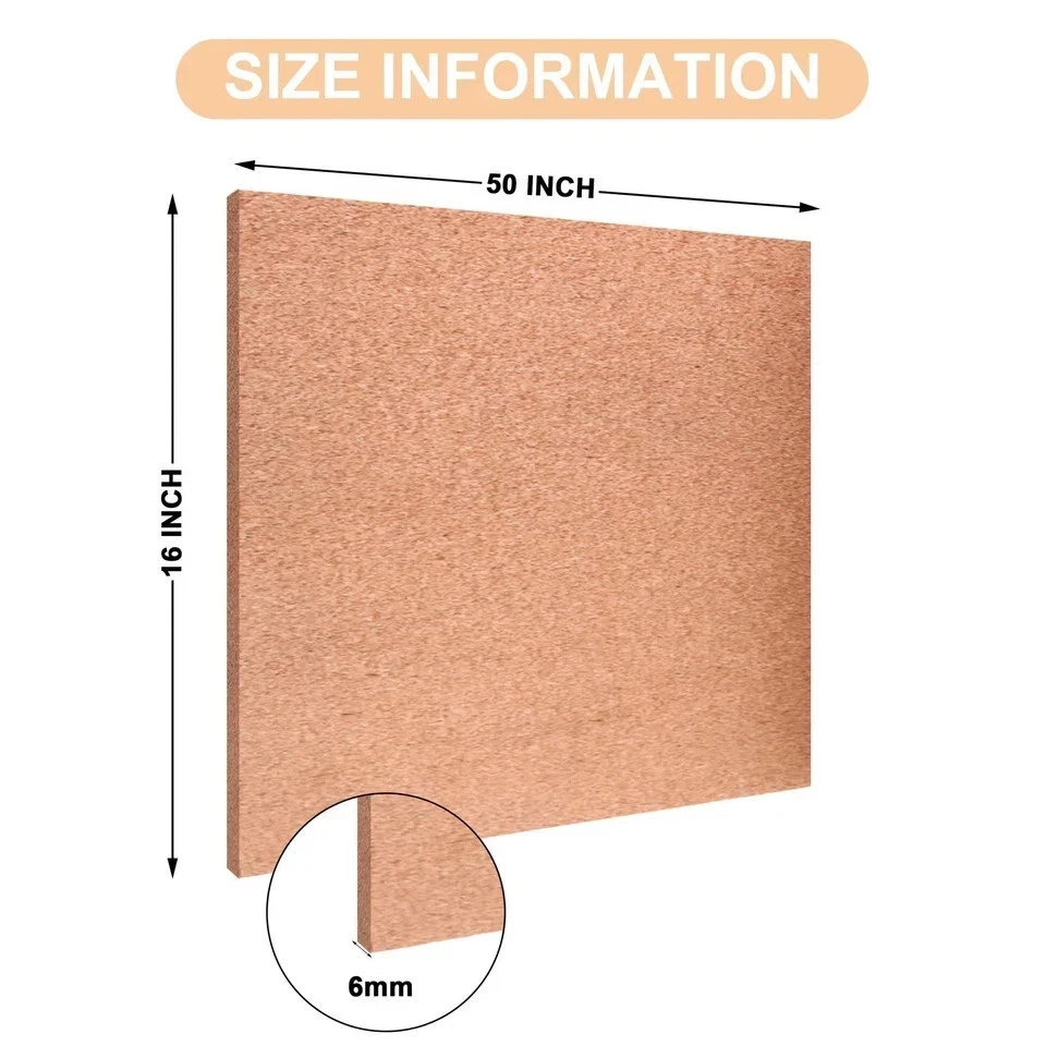 Cork Board Roll 1/4" Thick - 50"x16" Cork Rolls Self-Adhesive Bulleti... - Image 3 of 4