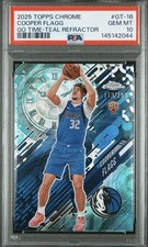 2025-26 Topps Chrome - Go Time Cooper Flagg #gt-16 Teal Refractor /299 Psa 10