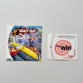 Sega Dreamcast Crazy Taxi Game with Manual [Tested and Works] Sega, 1999