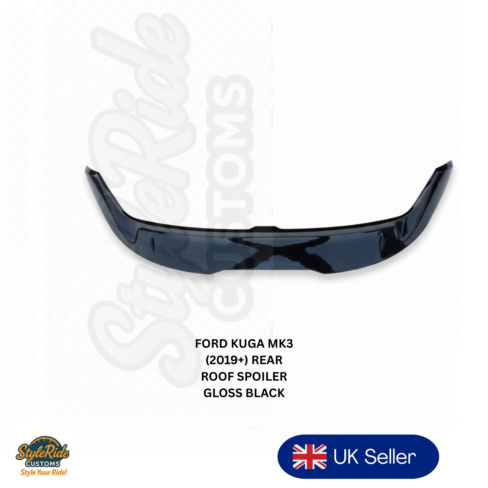 FORD KUGA MK3 (2019+) REAR ROOF SPOILER GLOSS BLACK | eBay UK