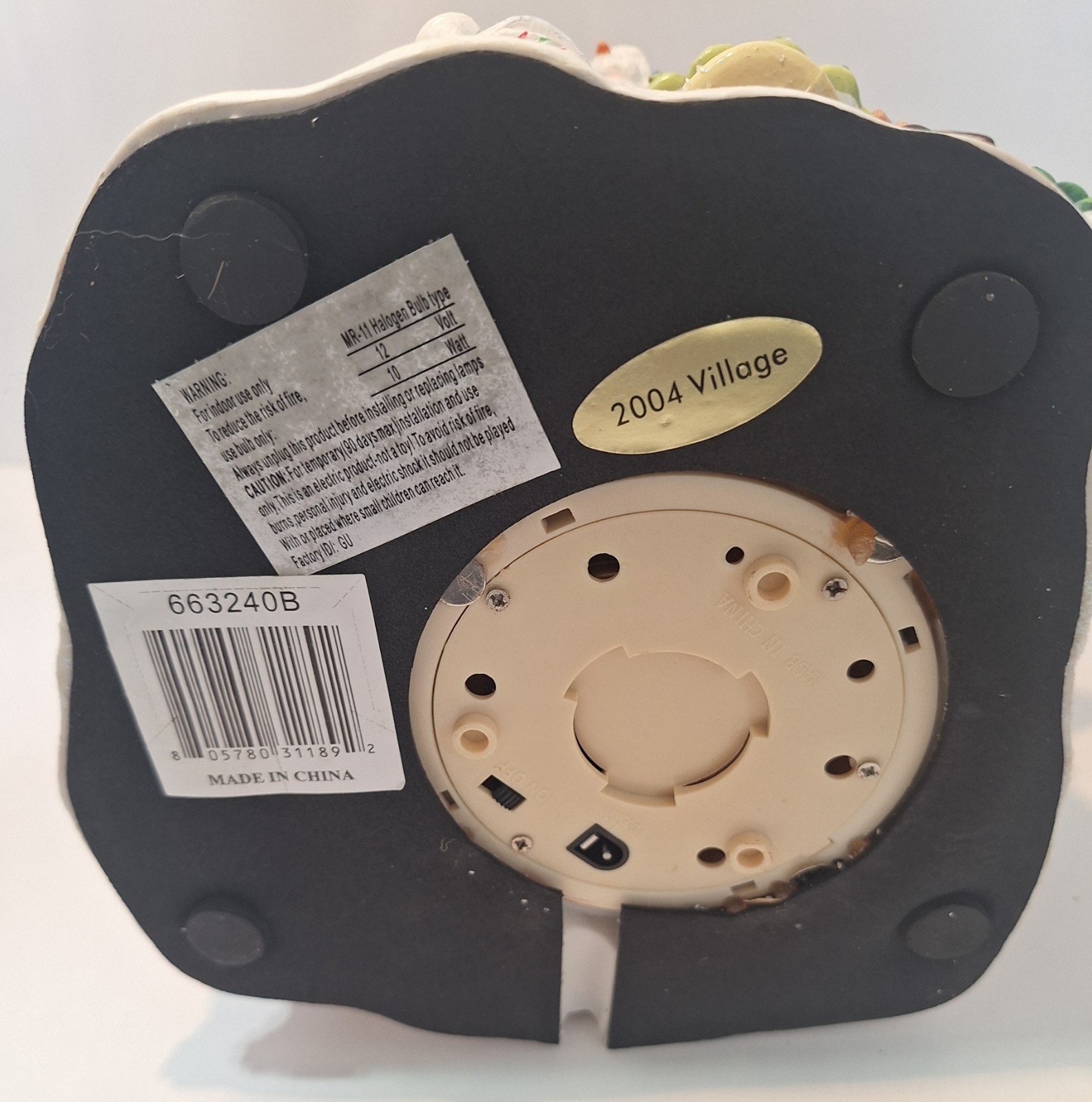 Christmas Holiday Time 2004 Village Collectibles Gingerbread House Fiber Optic