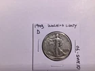 1943 D Walking Liberty Silver Half Dollar from Denver Mint 013125 90rk