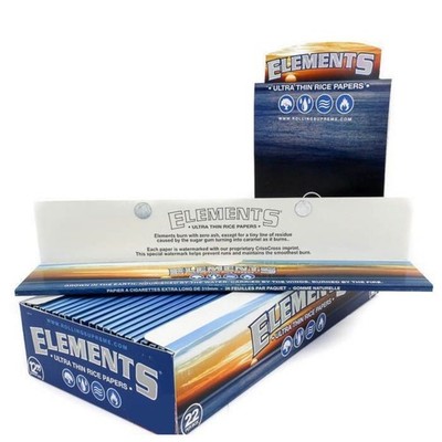 Elements Ultra Thin Rice Papers 12 Inch Extra Long Rolling Papers 24 Leaves