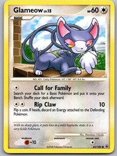 Glameow 65/100 Common Majestic Dawn Pokemon Excellent Condition B8