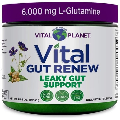 Vital Gut Renew Powder Supplement for Leaky Repair with L-Glutamine,