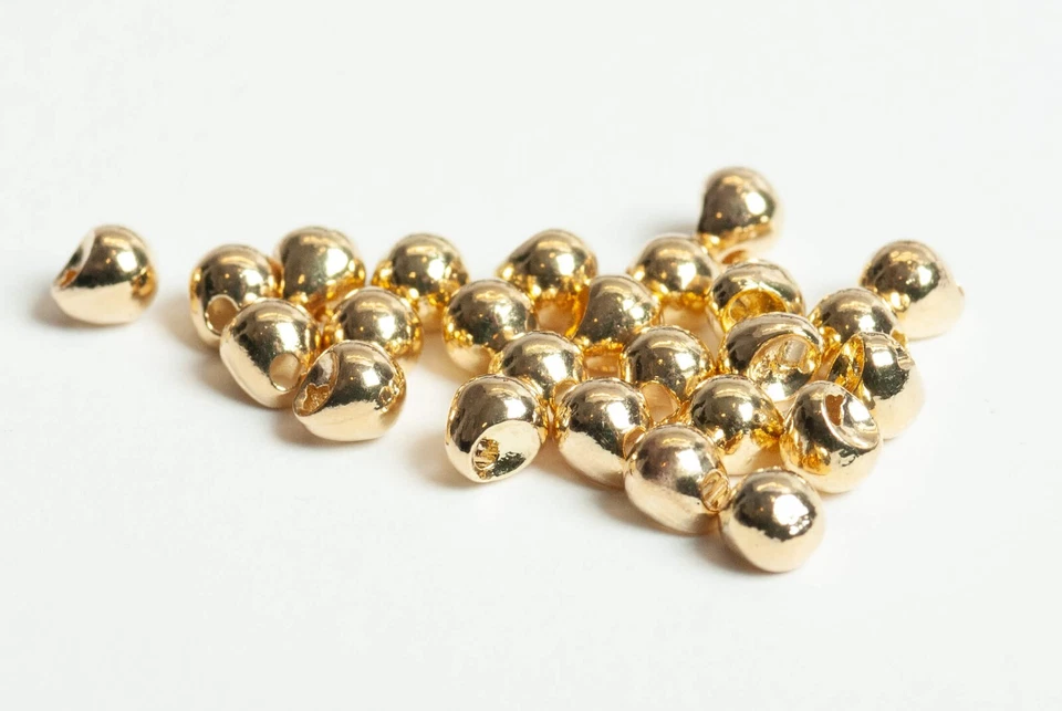 BLUE WING OLIVE BWO Offset Drop Tungsten Beads for Fly Tying - 25 Pack