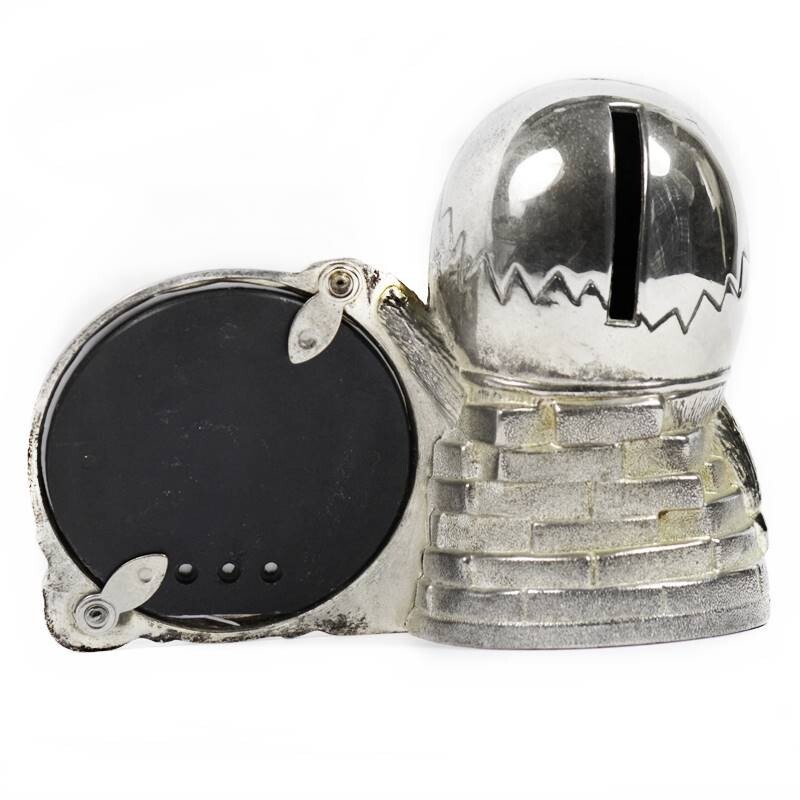 Vintage Silver Plated Nursery Baby Photo Frame & Money Box Humpty