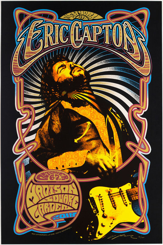 Eric Clapton 2018 Madison Square Garden Poster s/n Adam