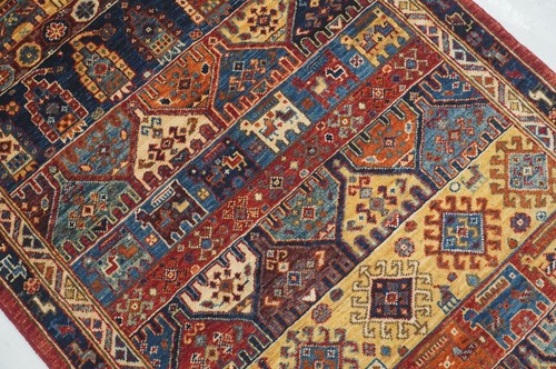 3 x 5 ft Red Animal Gabbeh Afghan Hand Knotted Wool Tribal Area Rug - Picture 4 of 17