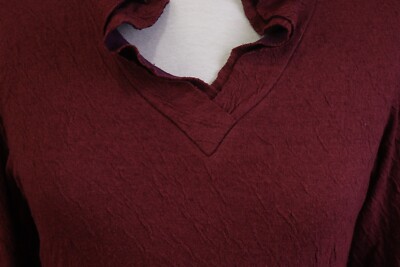 希少 レア YAO SOUKA PARIS×BEAMS 変形 ウール ニット Yao Souka Paris Red Viscose Wool Long Sleeve Double Collar