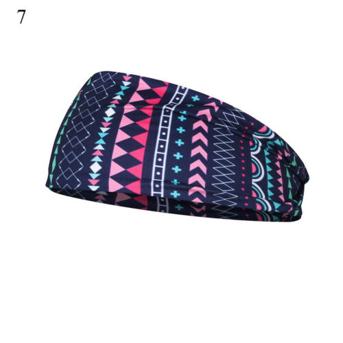Herren Damen Sport Stirnband Kopf Breit Einfarbig Sweat Haarband Fitness Stret#J - Bild 11 von 34