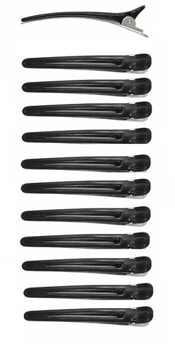 12x Peluquería de metal fuerte seccionamiento de cabello pico clip/abrazaderas para cabello - Imagen 3 de 29
