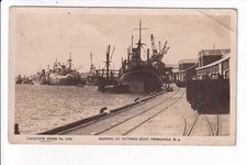Fremantle Shipping at Victoria Quay RPPC