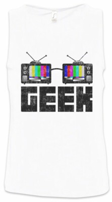 Geek TV Glasses Herren Tank Top Nerd TV Fun Glasses Admin Coder Scientist