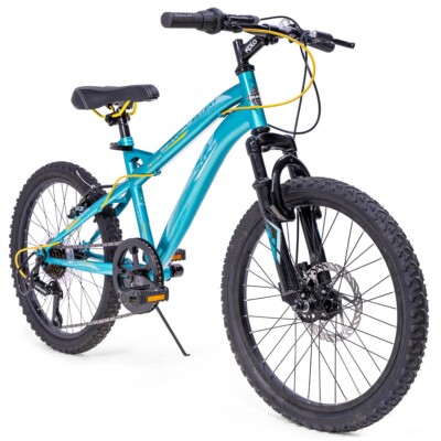 Huffy Mountainbike MTB Vorderradfederung Kinderfahrrad Aqua Blau Junior 20 Zoll UK