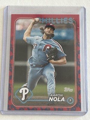 2024 Topps Series 2 Aaron Nola Team Match Variation Parallel Phillies #463
