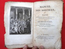MAGIE PRESTIDIGITATION Manuel des Sorciers ou Cours .... 1815   10