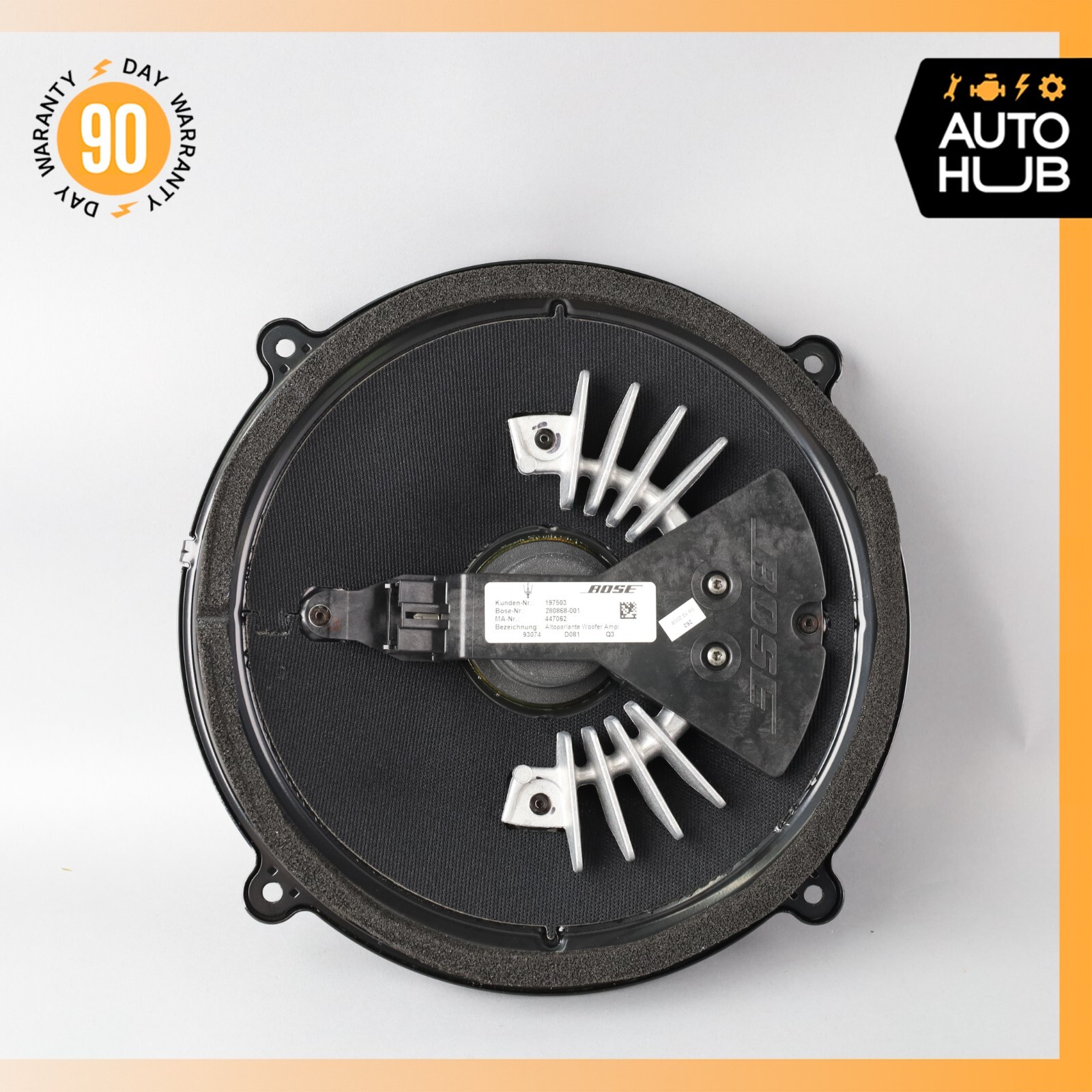 03-19 Maserati Quattroporte Rear Bose Subwoofer Sub Woofer Sound Speaker OEM 50k