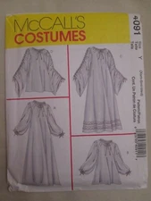 McCalls 4091 Chemise in 2 Lengths Pattern XS-M Romantic Renaissance UC 4-14 FF