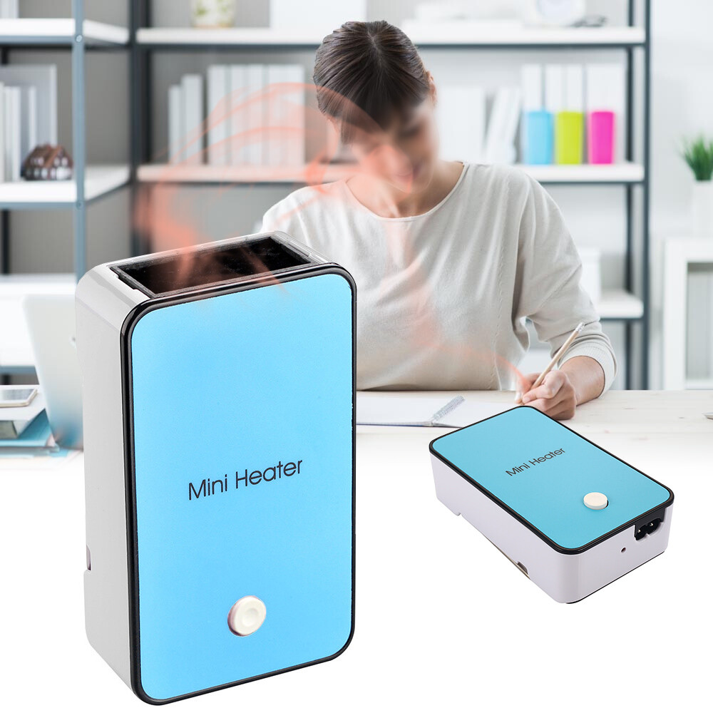 Portable Small Electric Fan Heater Winter Desktop Mini Air Warmer Office  Home | eBay