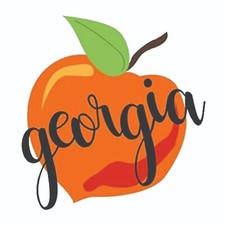 Georgia The Peach State  Sticker Decal Bumper Sticker