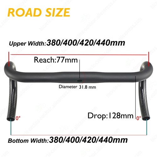 Road Bike Carbon Fiber Handlebar Internal and External Routes Handlebar 31.8mm - 第 1/40 張圖片