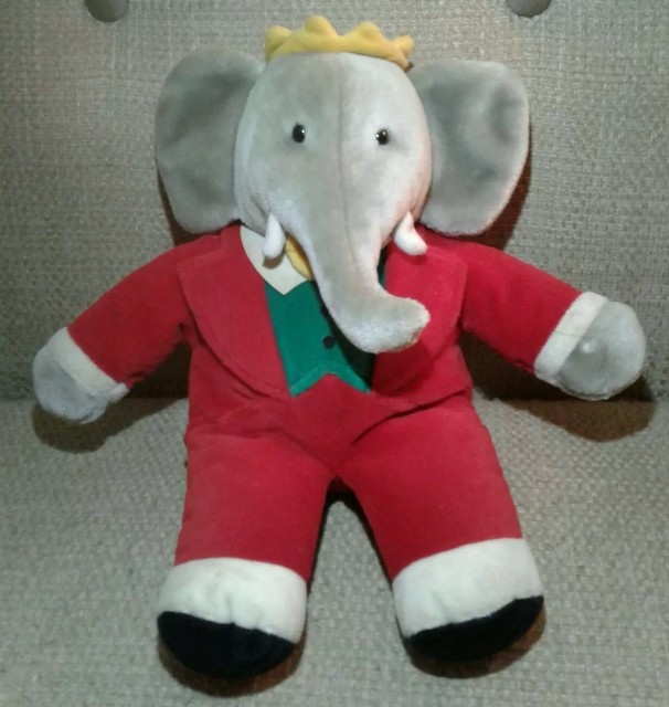 Gund For Macy's Babar Plush Stuffed Christmas Elephant Animal 1988 15
