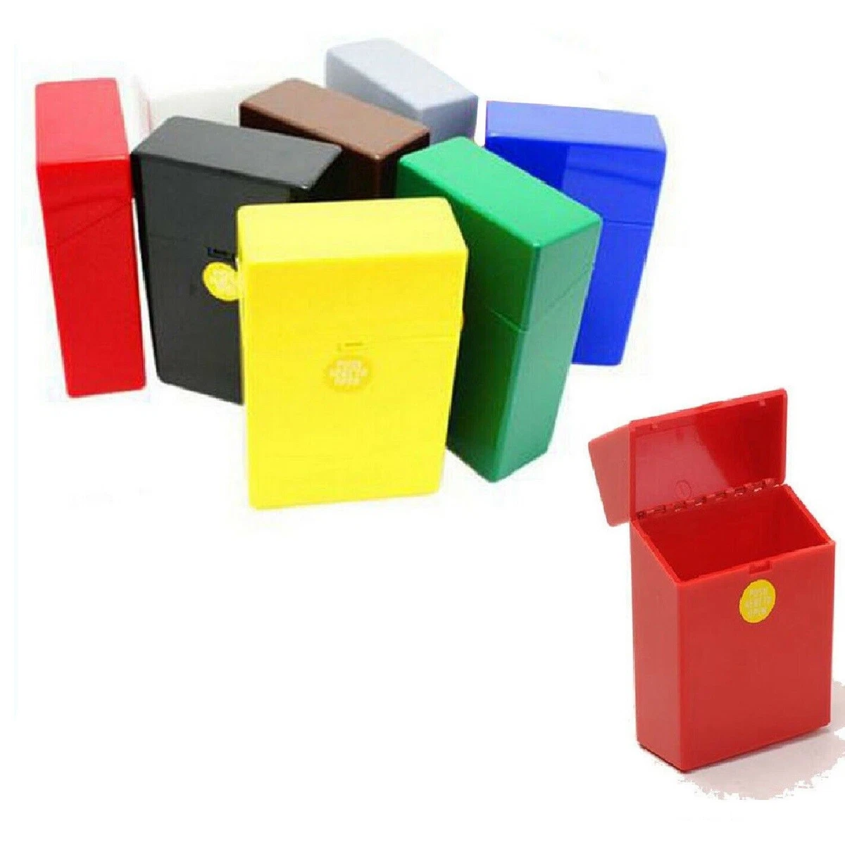 Elegante Set Di Custodie Per Sigarette In Alluminio E Plastica - Foto 2