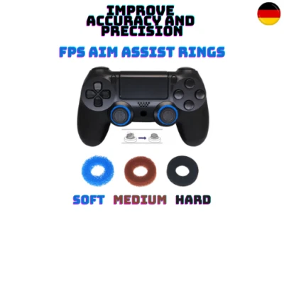 PS5 PS4 Aim Assist | Thumbstick Ziel Ringe | Stick Stoßdämpfer | Für Controller
