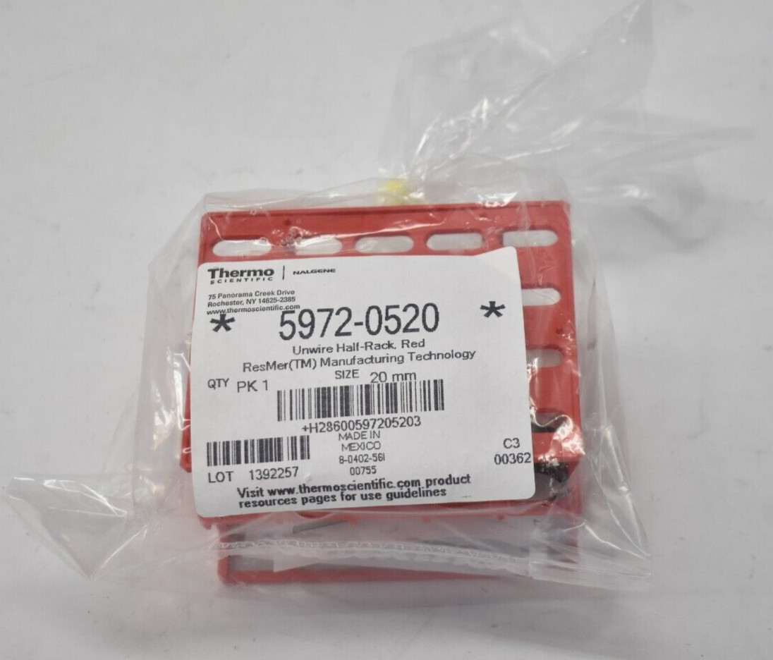 Medio bastidor Thermo Scientific Nalgene sin cable tecnología de fabricación Resmer