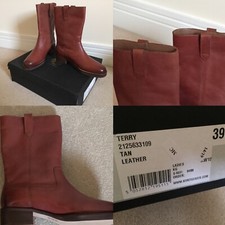 kurt geiger tan terry pull on boot