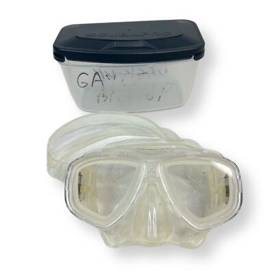 Used ScubaPro Fino Mask Goggles Clear With Case