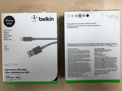 Belkin mixit 3M 10FT MFi-Certified USB to Lightning Connector iPhone Cable 