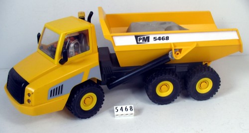 PLAYMOBIL CITY ACTION 6861 Camion De Chantier orange et gris travaux