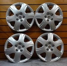 NEW Set of (4) 15" Silver Hubcaps fit Toyota Corolla 2005-2008 6 Spoke 61133
