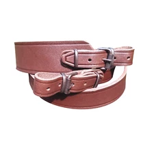 Leather Shotgun Rifle Sling Strap Shoulder Shooting Brown Hunting New