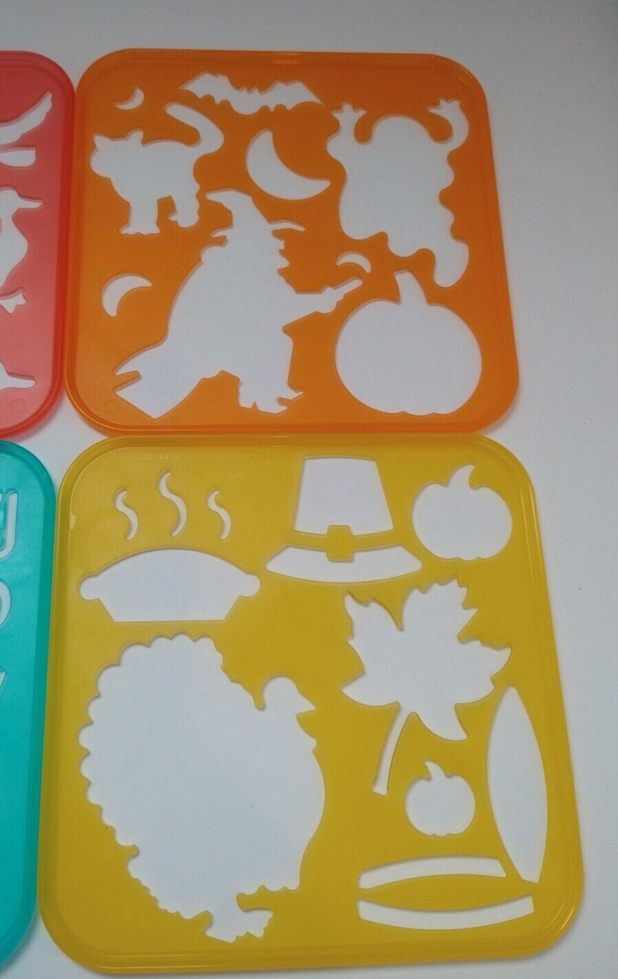 TUPPERWARE Vintage Stencils Set of 8 1987 & 1990 Tuppertoys Letters