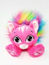 Rainbow Fluffies 12" Plush Stuffed Unhide the Rainbow Inside  Pink Kitty Cat