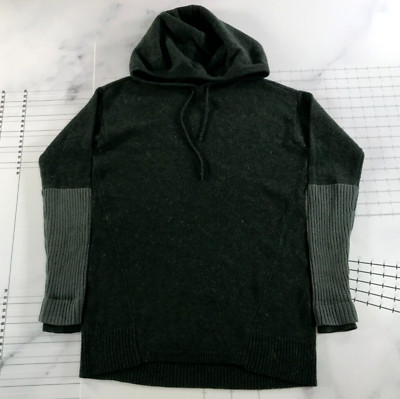 Athleta Pullover Damen Extra Klein Meliert Grün Geschichtete Ärmel Mit Kapuze