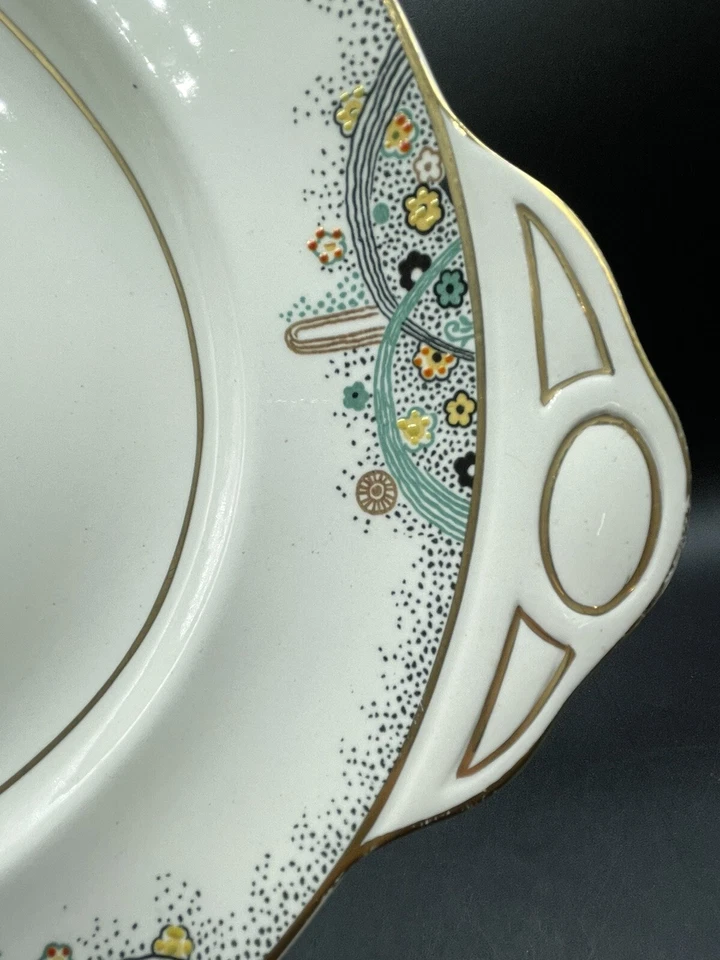 Antique RARE Pareek Les Fontaines 1925 Paris Art Exhibition JOHNSON BRO Platter - Image 4 of 4