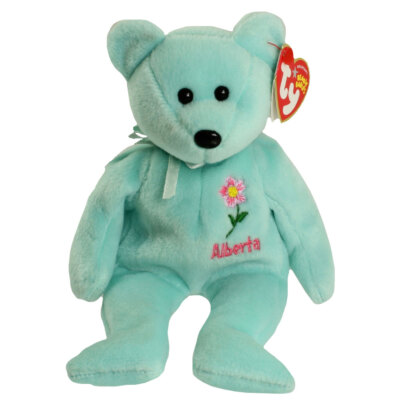 TY Beanie Baby - ALBERTA WILD ROSE the Bear (Canada Show Excl) (8.5 inch) - MWMT