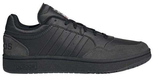 Adidas Hoops 3.0 GY5432 Sneaker Men\'s Black White Leather Low Top  SIZE 10.5 Adidas Hoops 3.0 GY5432 Sneaker Men main image 2
