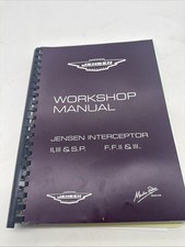 JENSEN INTERCEPTOR COUPE CABRIO MK2&3 SP FFMk2&3 1969-76  WORKSHOP MANUAL (318)