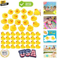 Rubber Duck 50 Pack Mini Rubber Ducky Float Ducks Baby Bath Toy, Great for Je...