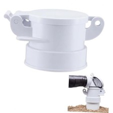 4" White Sewer Cap for Rv Sites/campgrounds Odorless Female Sewer Cap 1 white