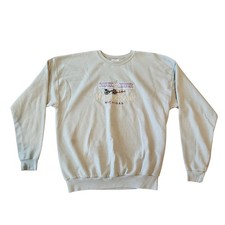 Vintage Mackinac Island Michigan Embroidered Sweatshirt Mens XL Hane
