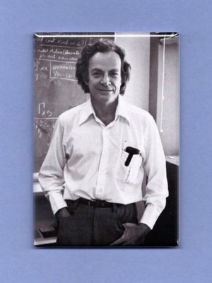 RICHARD FEYNMAN *2X3 FRIDGE MAGNET* SCIENTIST THEORETICAL PHYSICIST NOBEL PRIZE