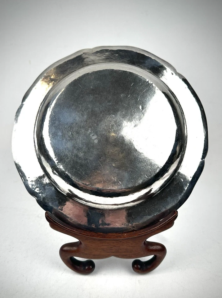 Cuenco de plata maciza colonial español sudamericano 353g 19cm siglo XVIII Foto 3 de 3