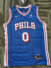 Newest Style Basketball Jersey T-Max #0 Phila Large